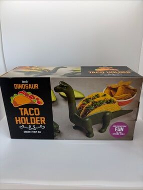 NIB Dinosaur Taco Holder - Green